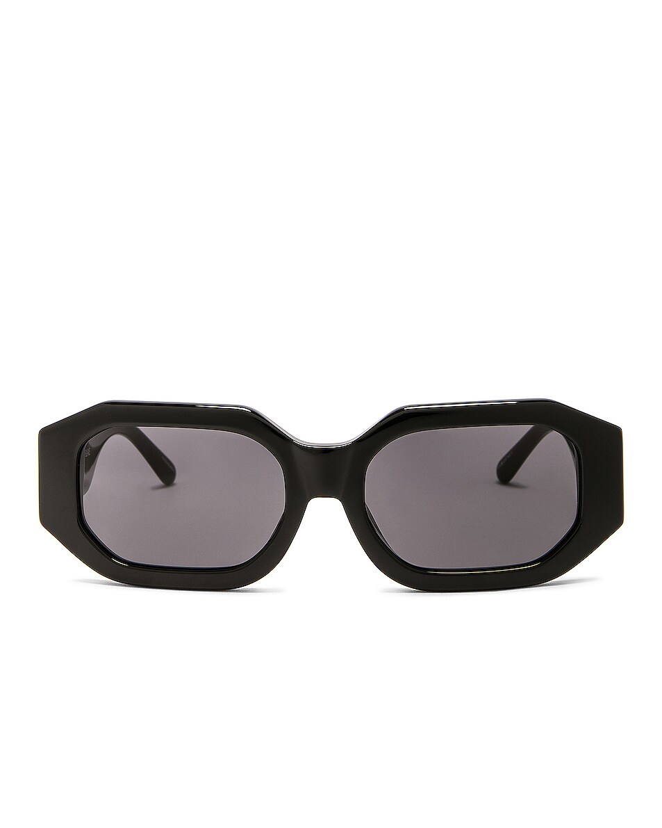 The Attico Blake Sunglasses In Black In Black Fwrd