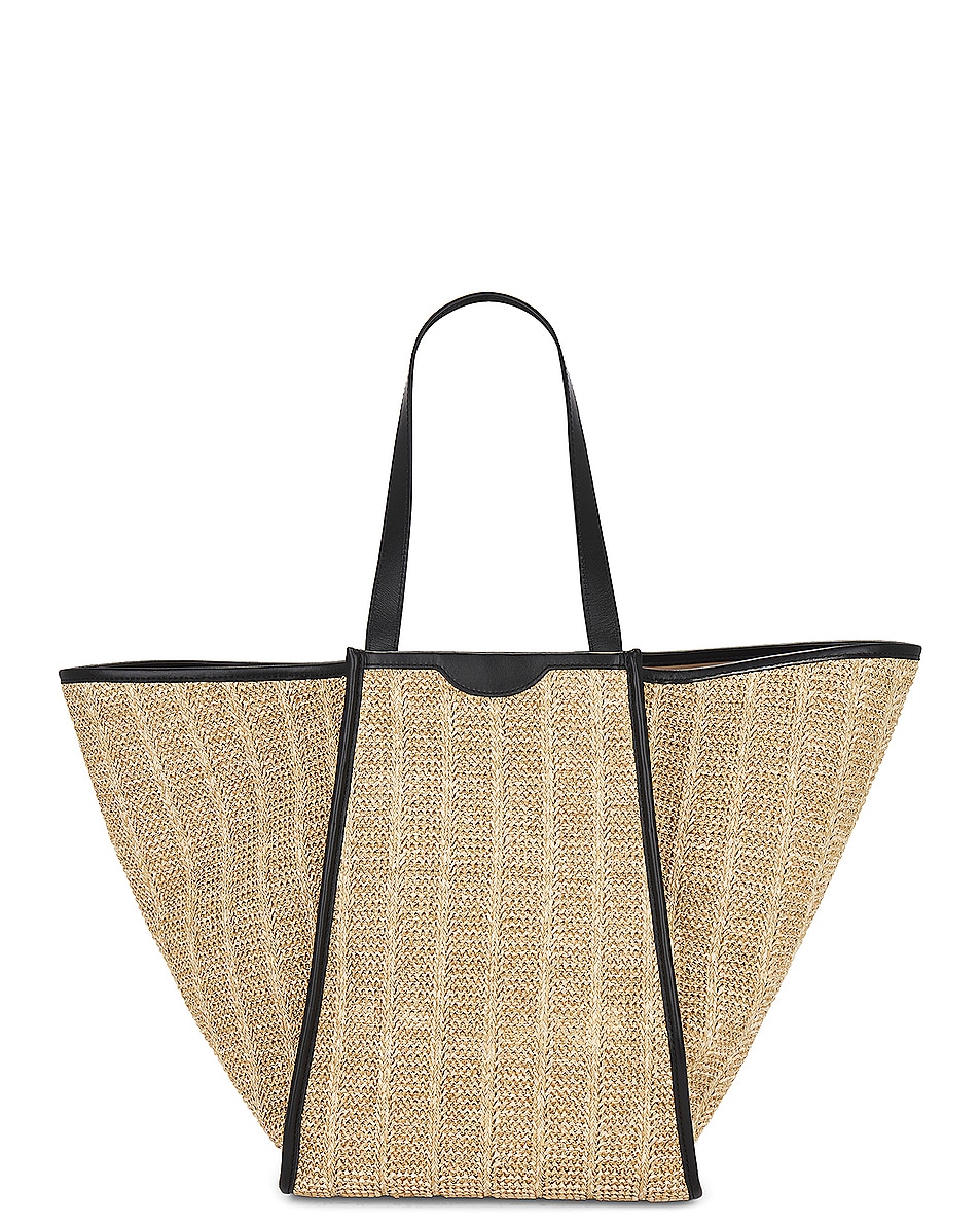 more discount Cult Gaia Women Sadie Woven Tote Bag In Natural ModeSens