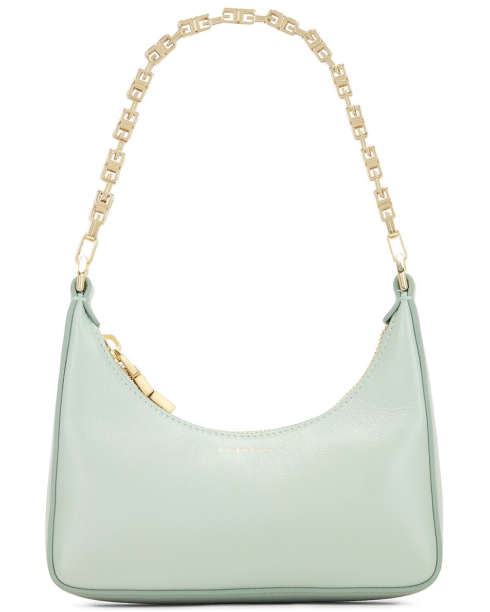 Givenchy Moon Cut Out Mini Hobo Bag In Celadon Fwrd