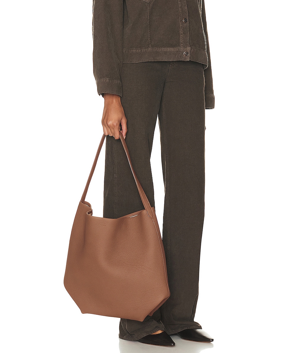 The Row Large North South Park Tote Bag In Taupe PLD FWRD