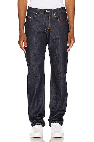 Naked Famous Denim Weird Guy Jeans In Elephant Supima Soft Selvedge