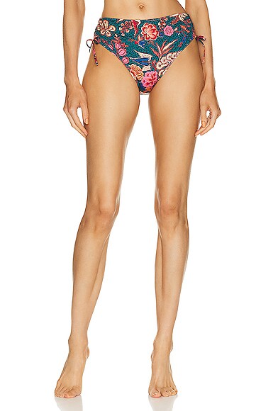 Ulla Johnson Lyria Bikini Bottom In Delphinium Fwrd