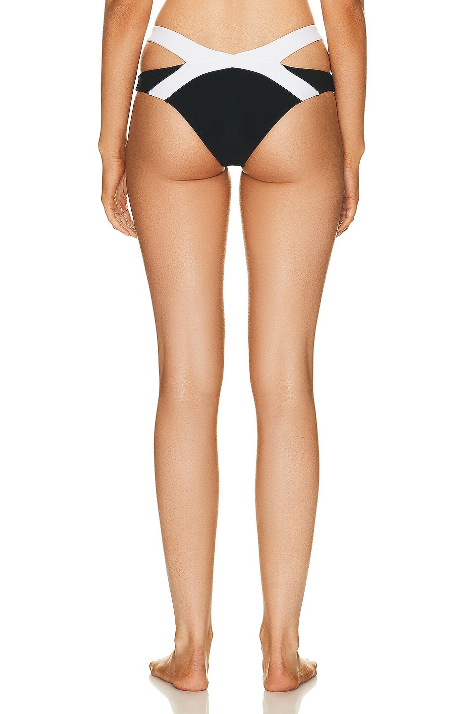 Agent Provocateur Mazzy Bikini Bottom In Black White Fwrd