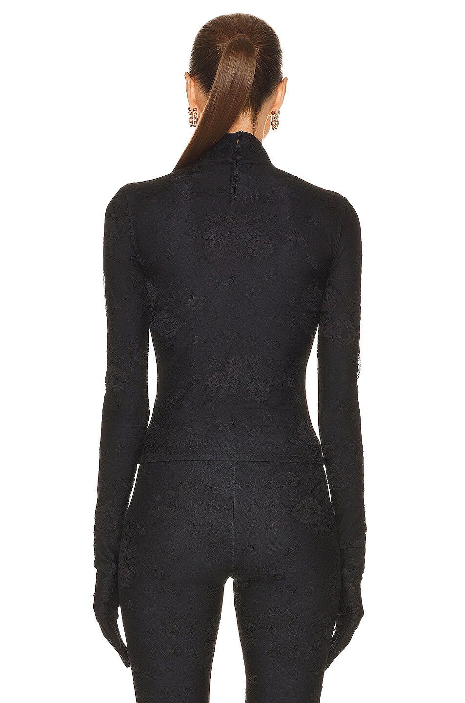 Balenciaga Lingerie Top In Black FWRD