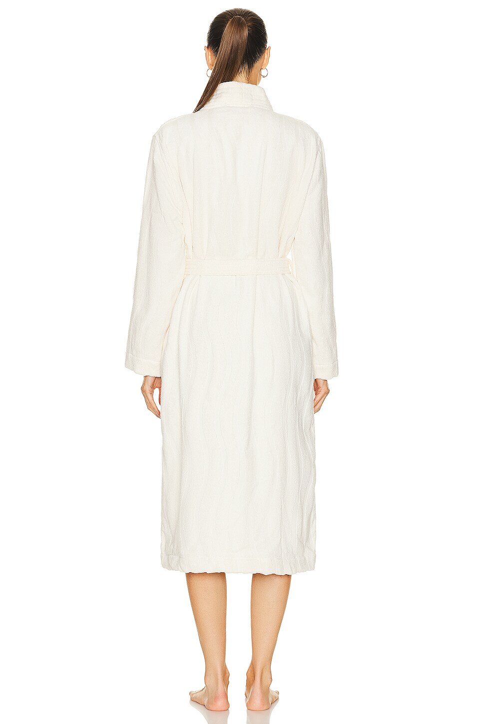 BAINA Bath Robe In Ivory FWRD