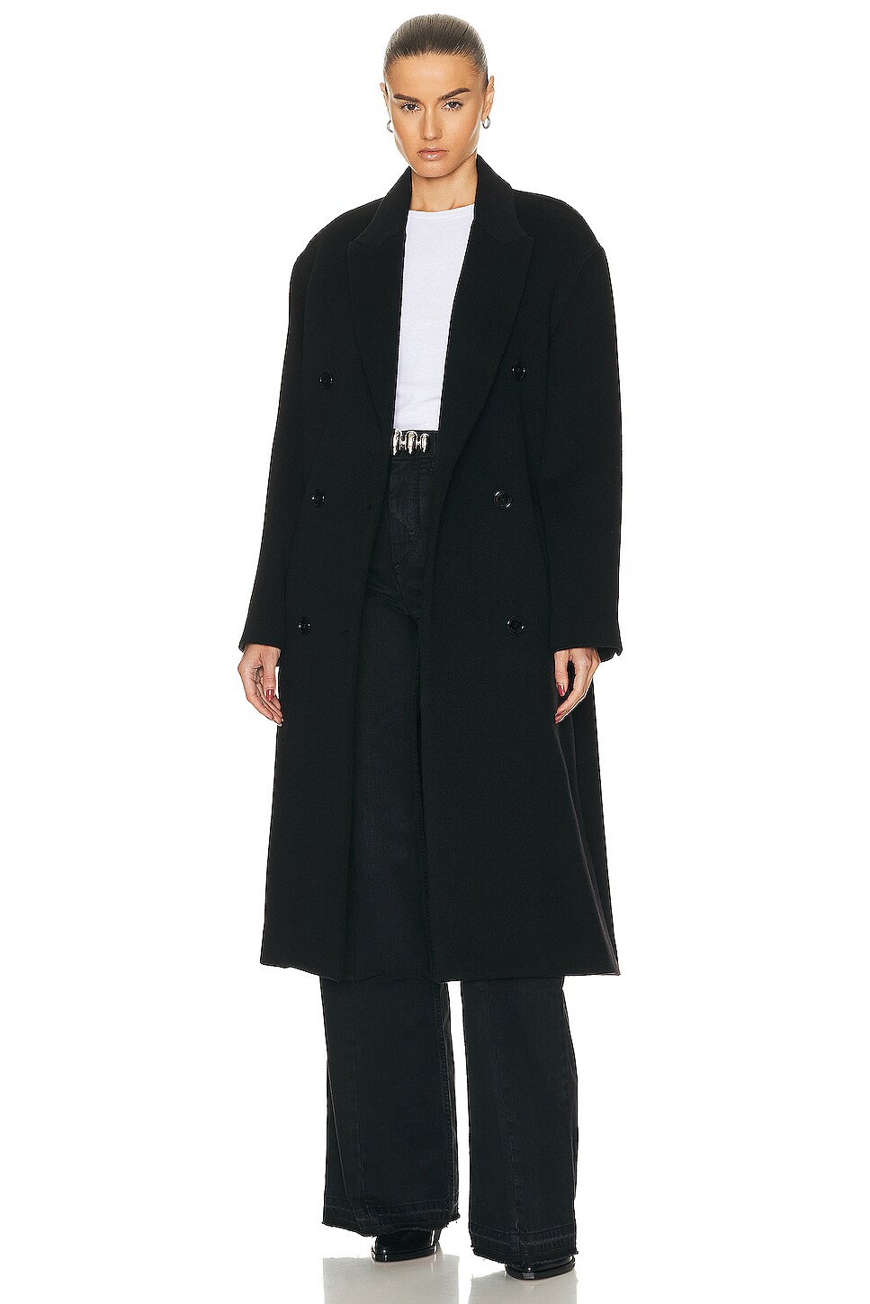 Isabel Marant Theodore Timeless Coat In Black FWRD