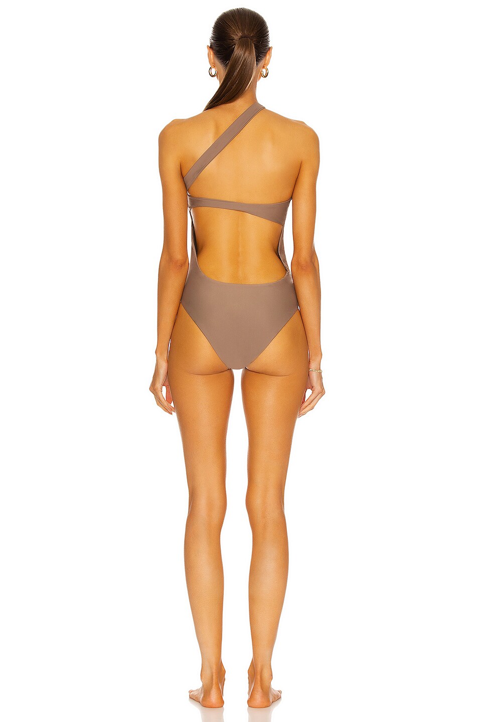 Jade Swim Halo One Piece Swimsuit In Nude Fwrd