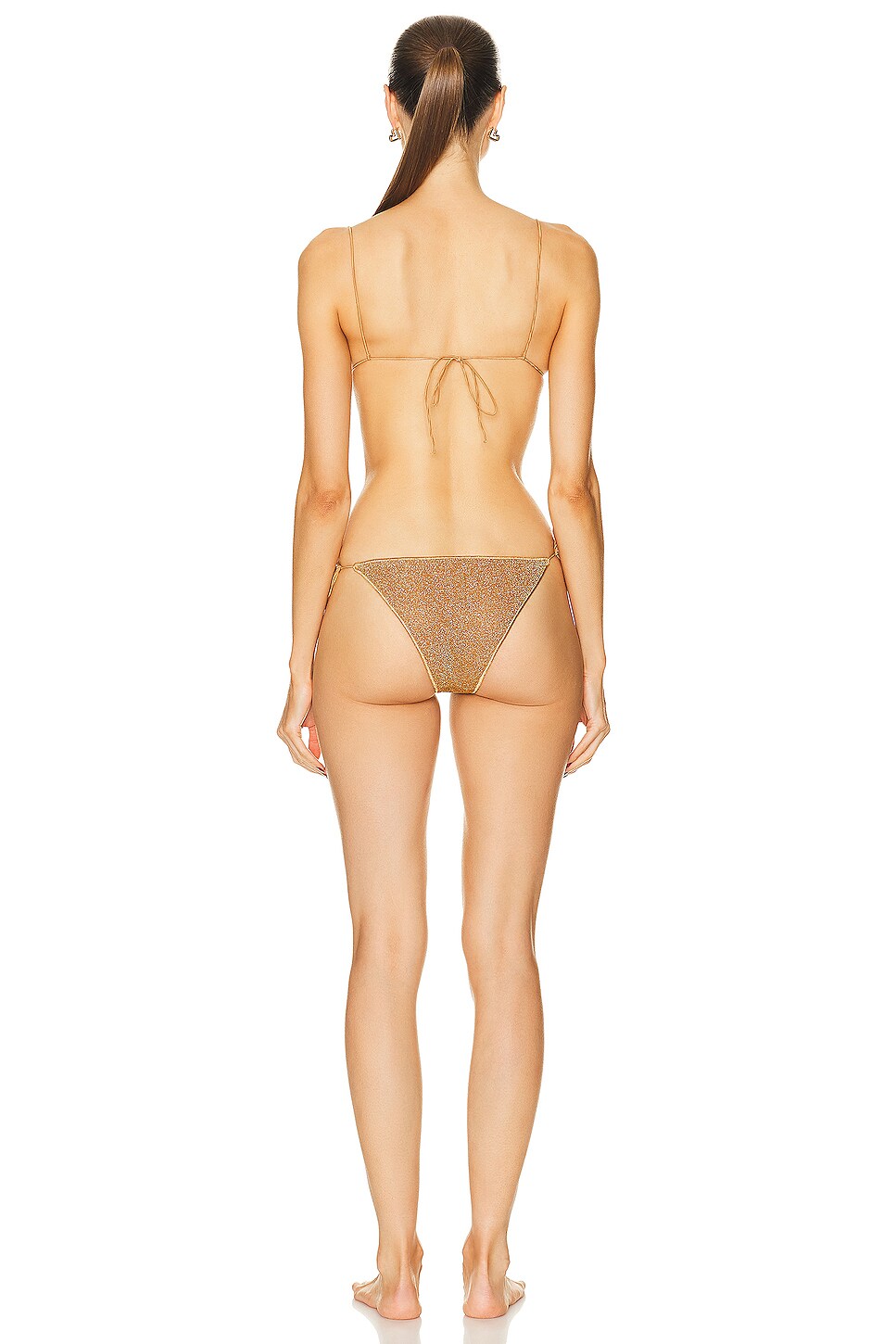 Oseree Lumi Re Ring Microkini Bikini Set In Toffee Fwrd