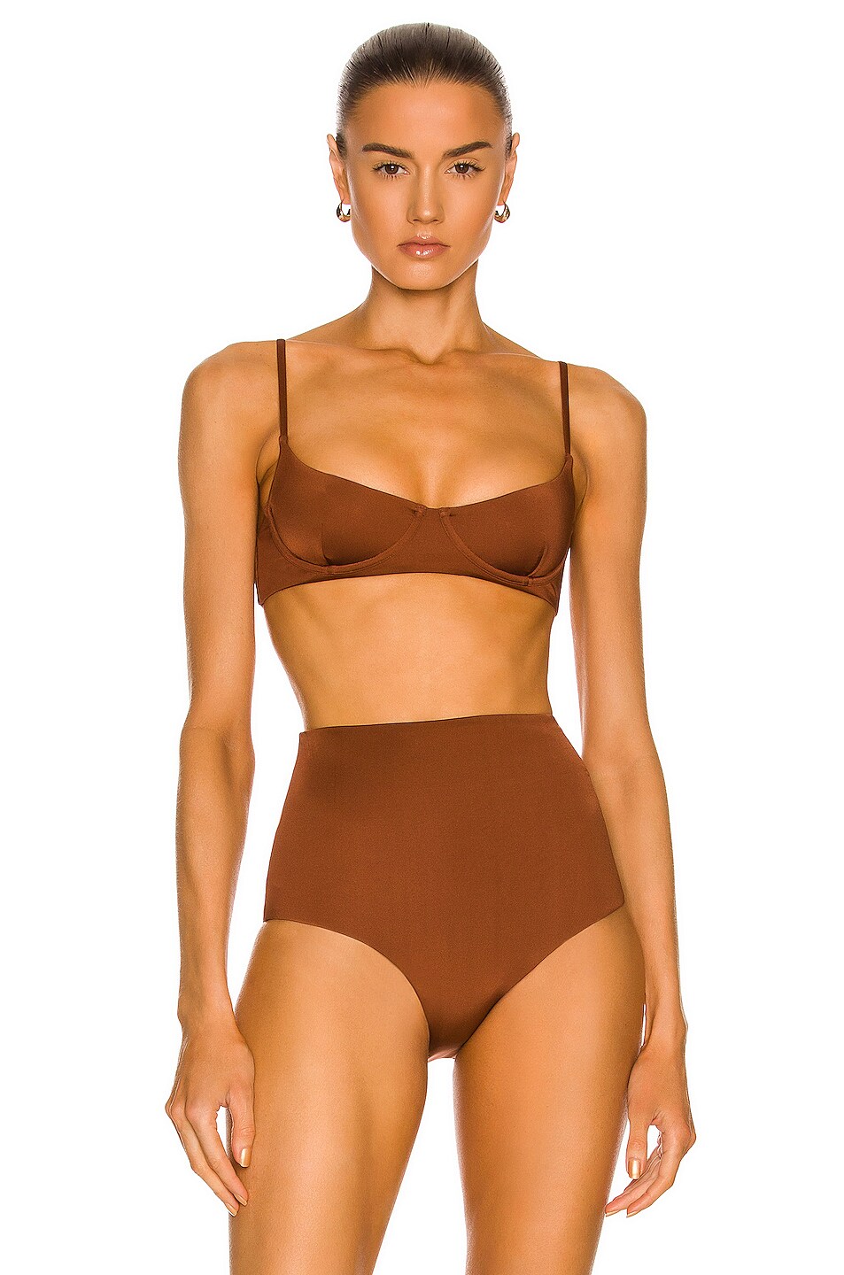 Sir Enid Hybrid Bikini Top In Hazel Fwrd