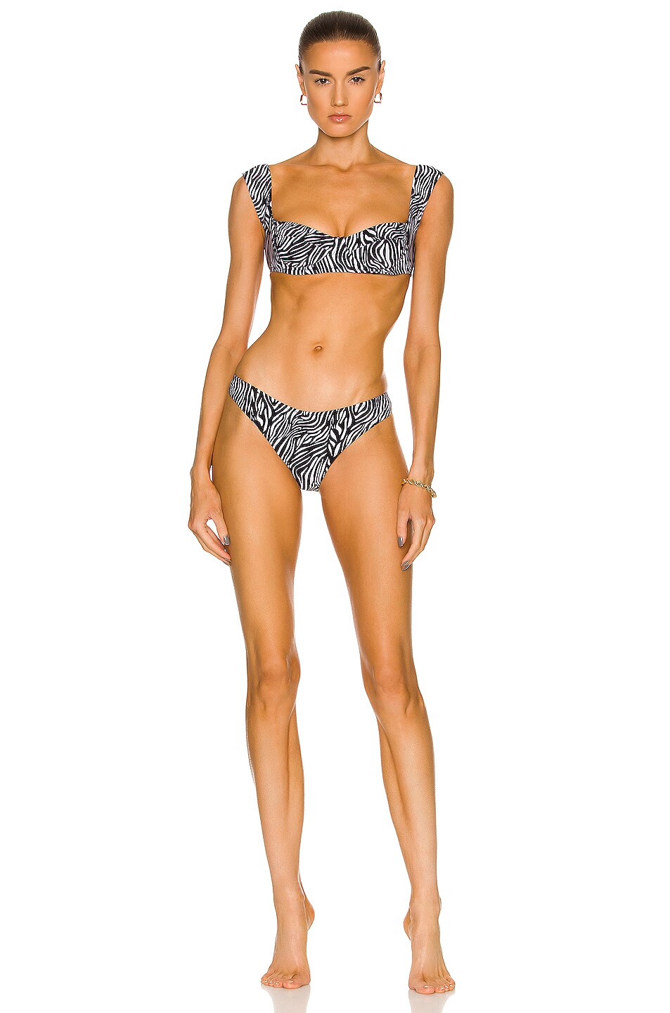 Tropic Of C South Pacific Bikini Top In Zebra Fwrd