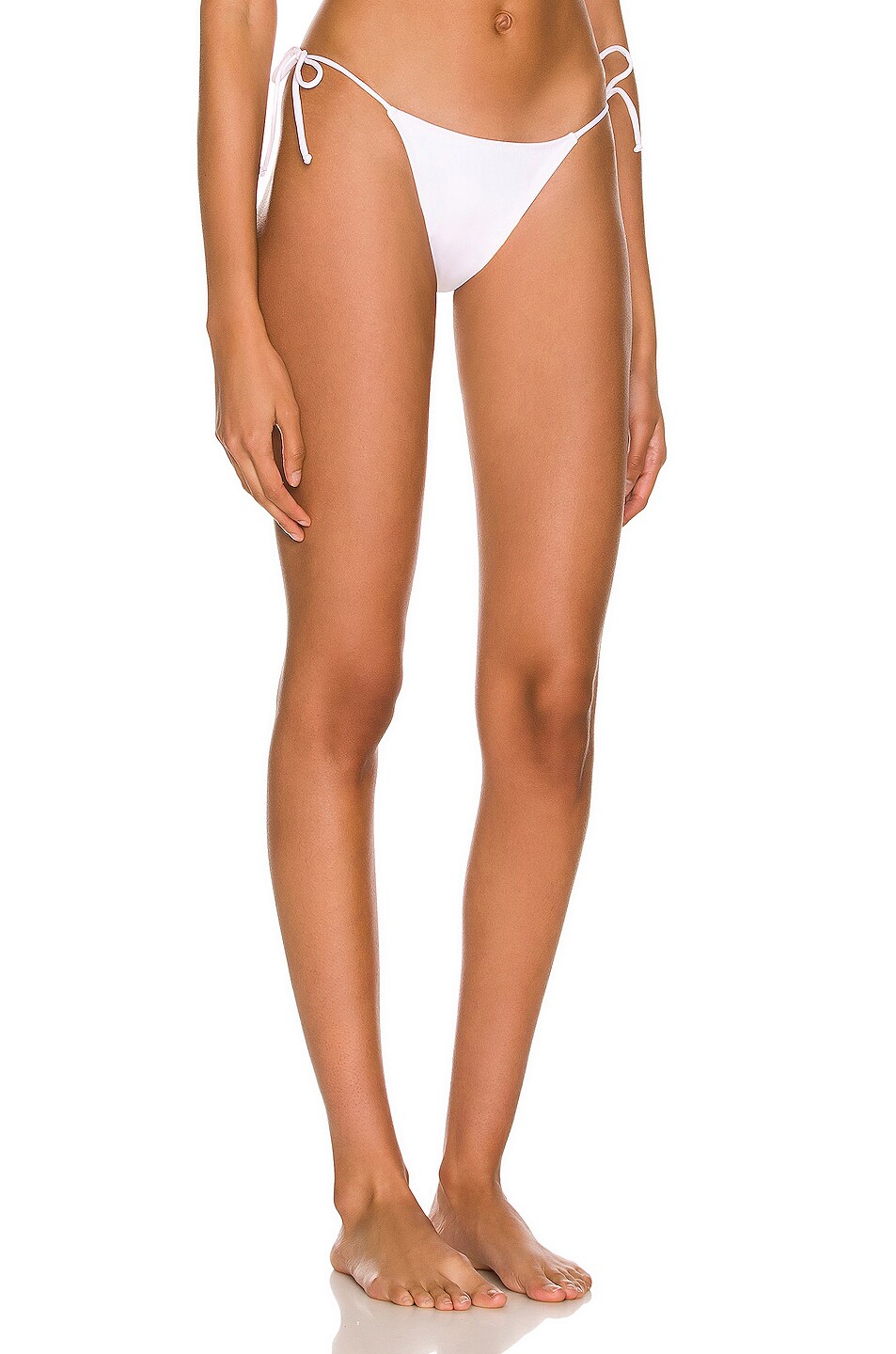 Tropic Of C Praia Bikini Bottom In White Fwrd