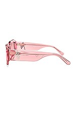 The Attico Blake Sunglasses In Pink In Pink Fwrd