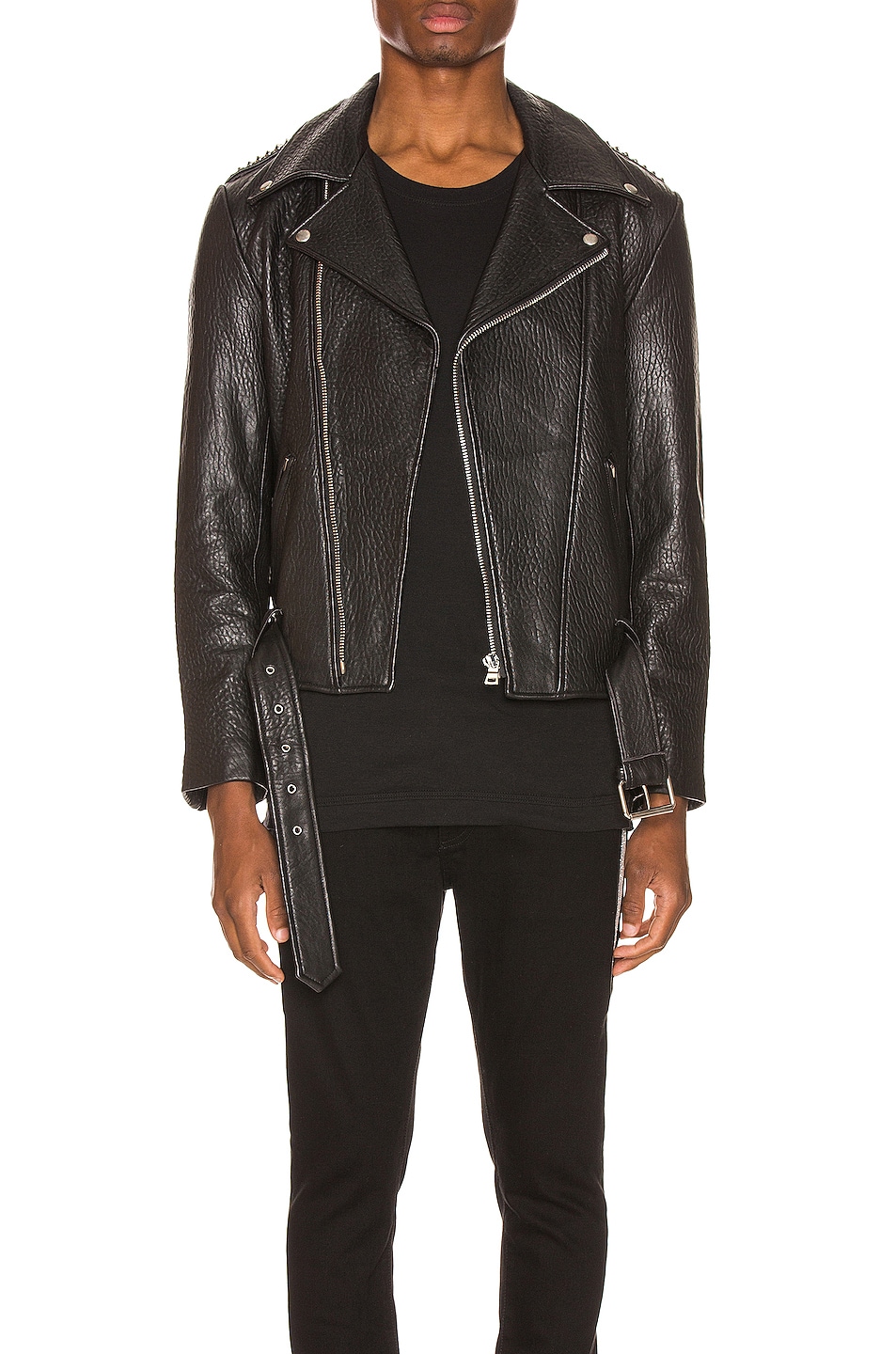 Attachment Leather Jacket in Black | FWRD