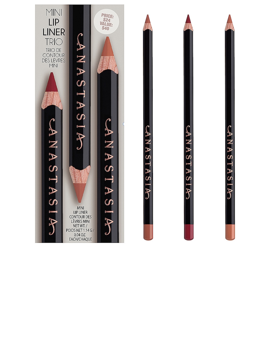 Image 1 of Anastasia Beverly Hills Mini Lip Liner Trio Kit in Deep Taupe, Blackberry, & Hazelnut