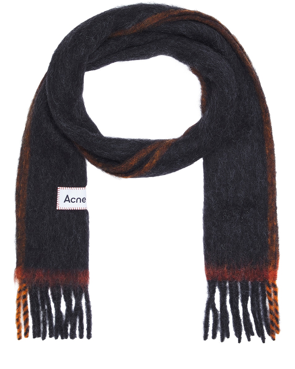 Image 1 of Acne Studios Vally Solid Scarf in Black