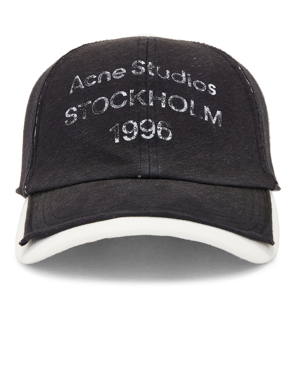 Image 1 of Acne Studios Stamp Logo 1996 Hat in Black