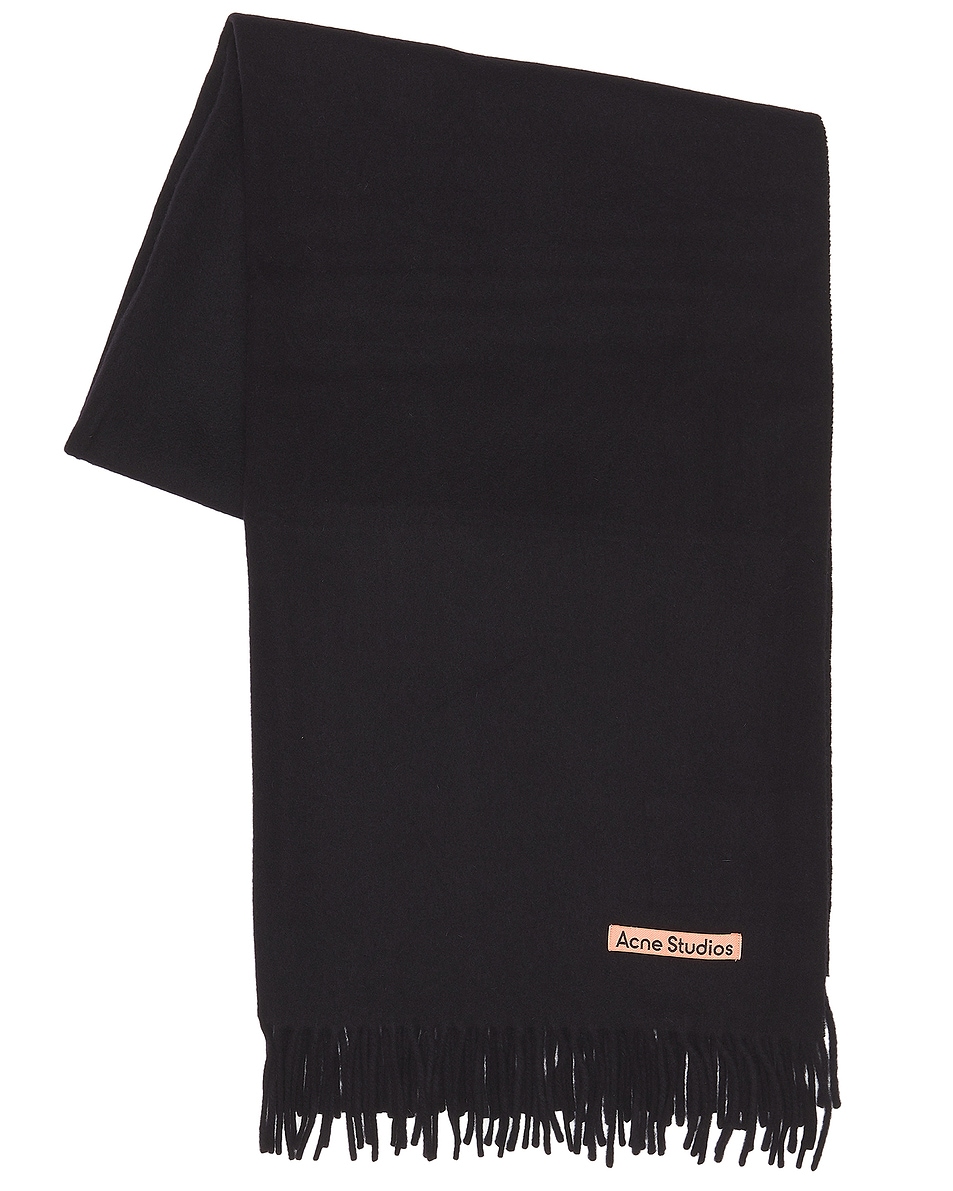 Image 1 of Acne Studios Solid Scarf in Black