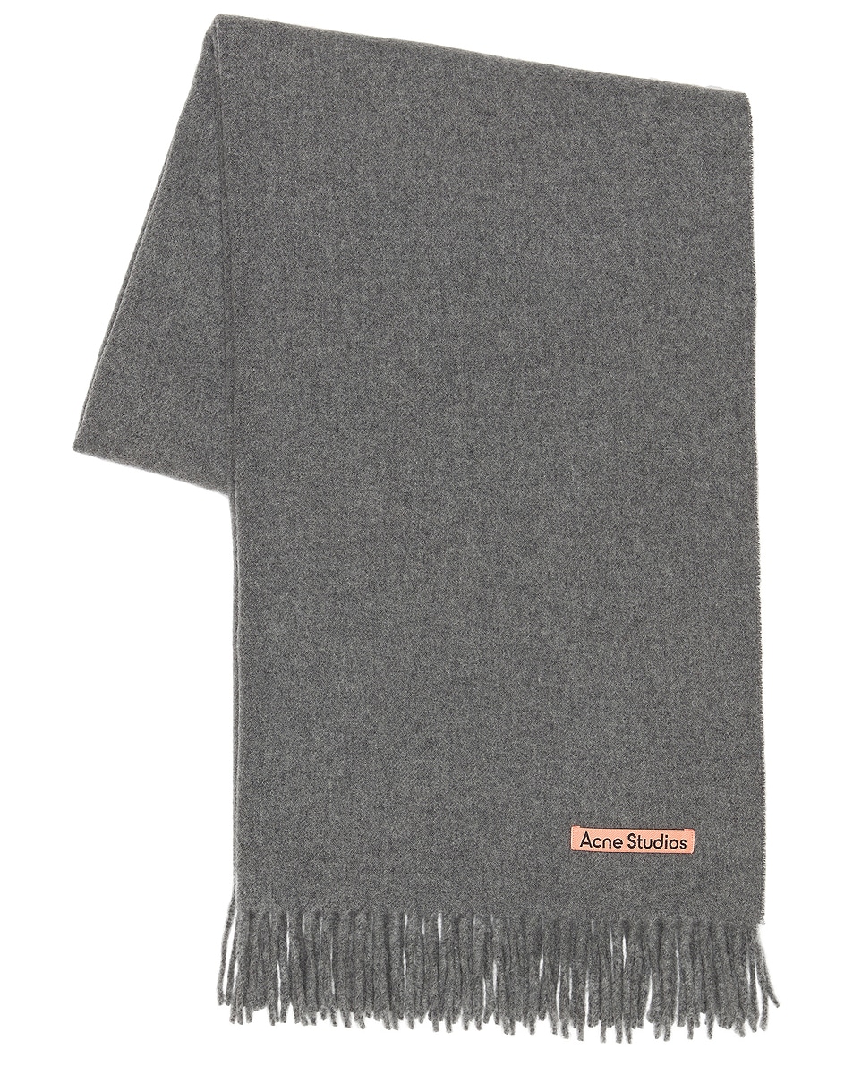 Image 1 of Acne Studios Solid Scarf in Grey Melange