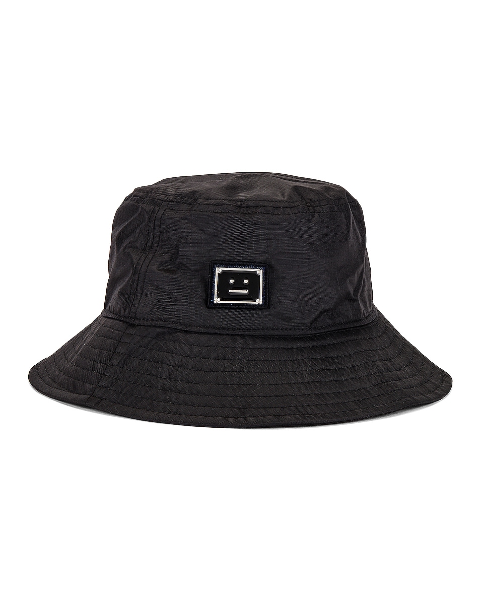 Image 1 of Acne Studios Buko Plaque Face Hat in Black