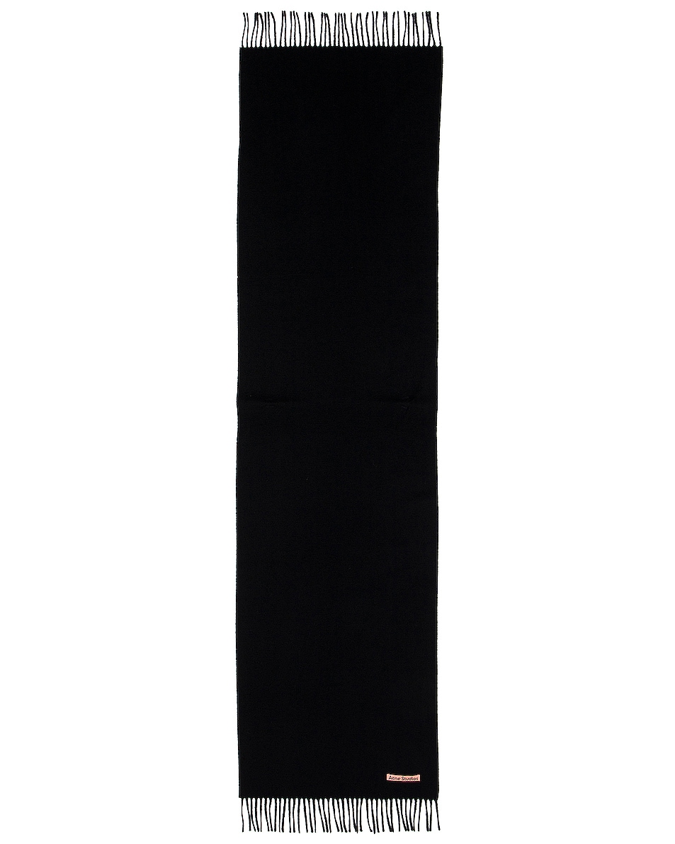 Image 1 of Acne Studios Canada Narrow Scarf in Black