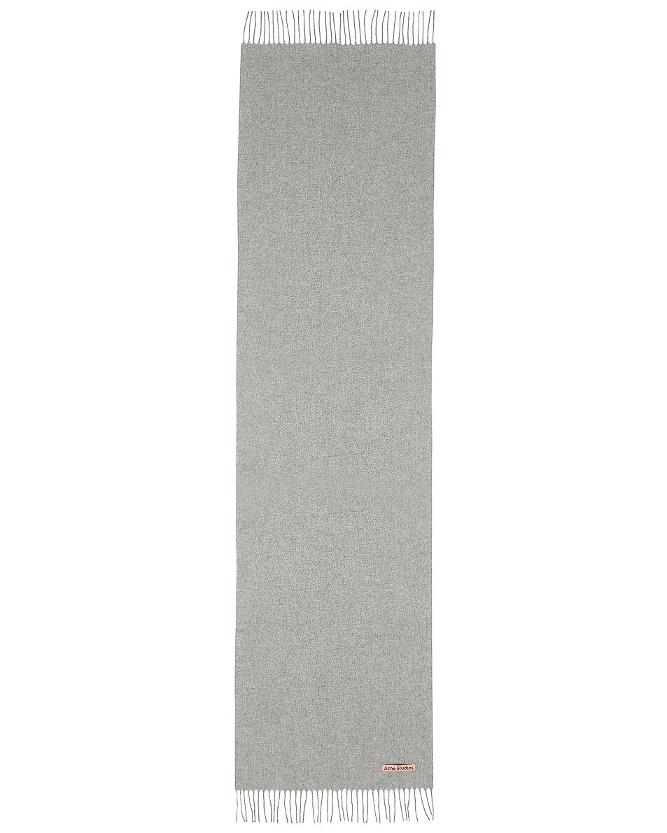 Image 1 of Acne Studios Canada Narrow Scarf in Light Grey