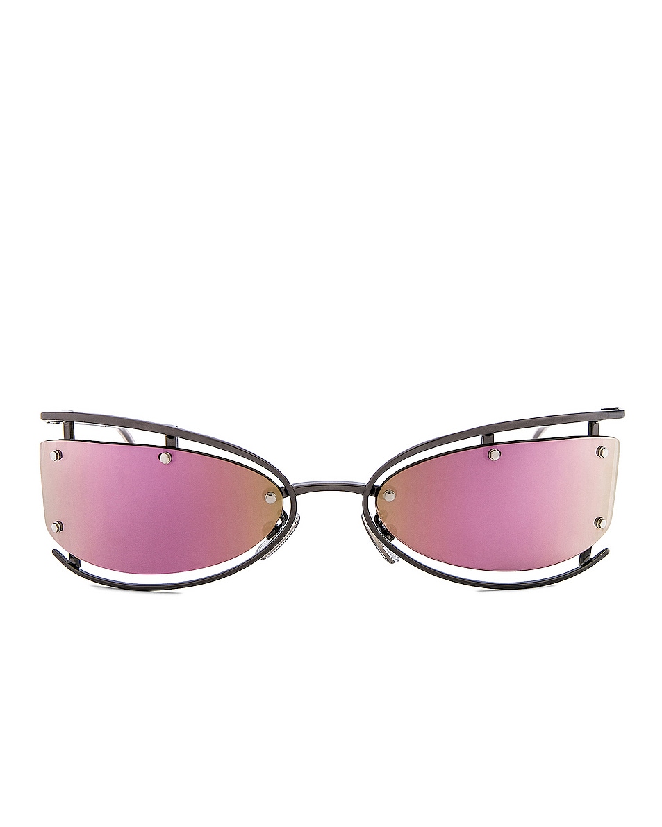 Image 1 of Acne Studios Sunglasses in Purple & Dark Grey