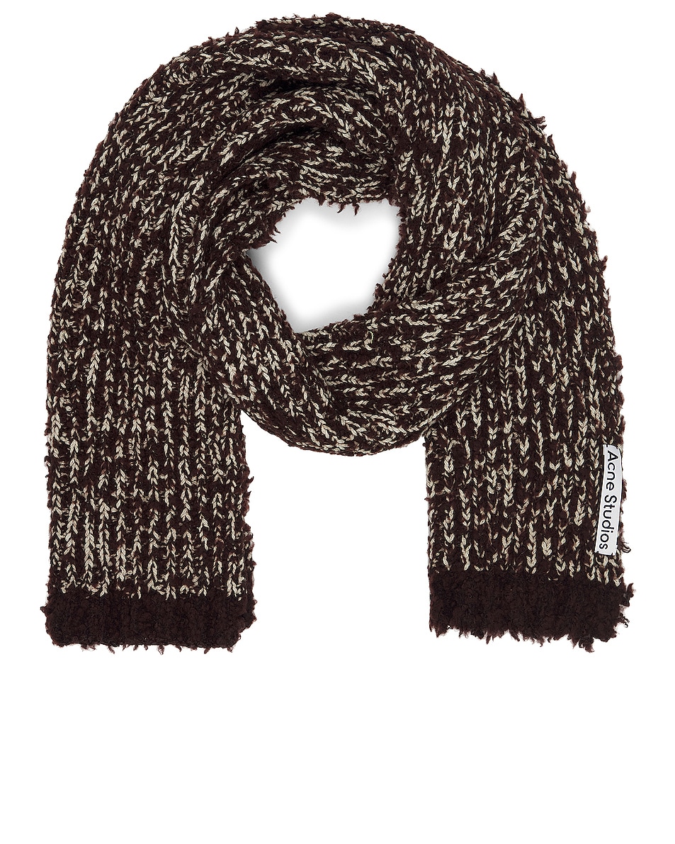 Image 1 of Acne Studios Scarf in Chocolate Brown