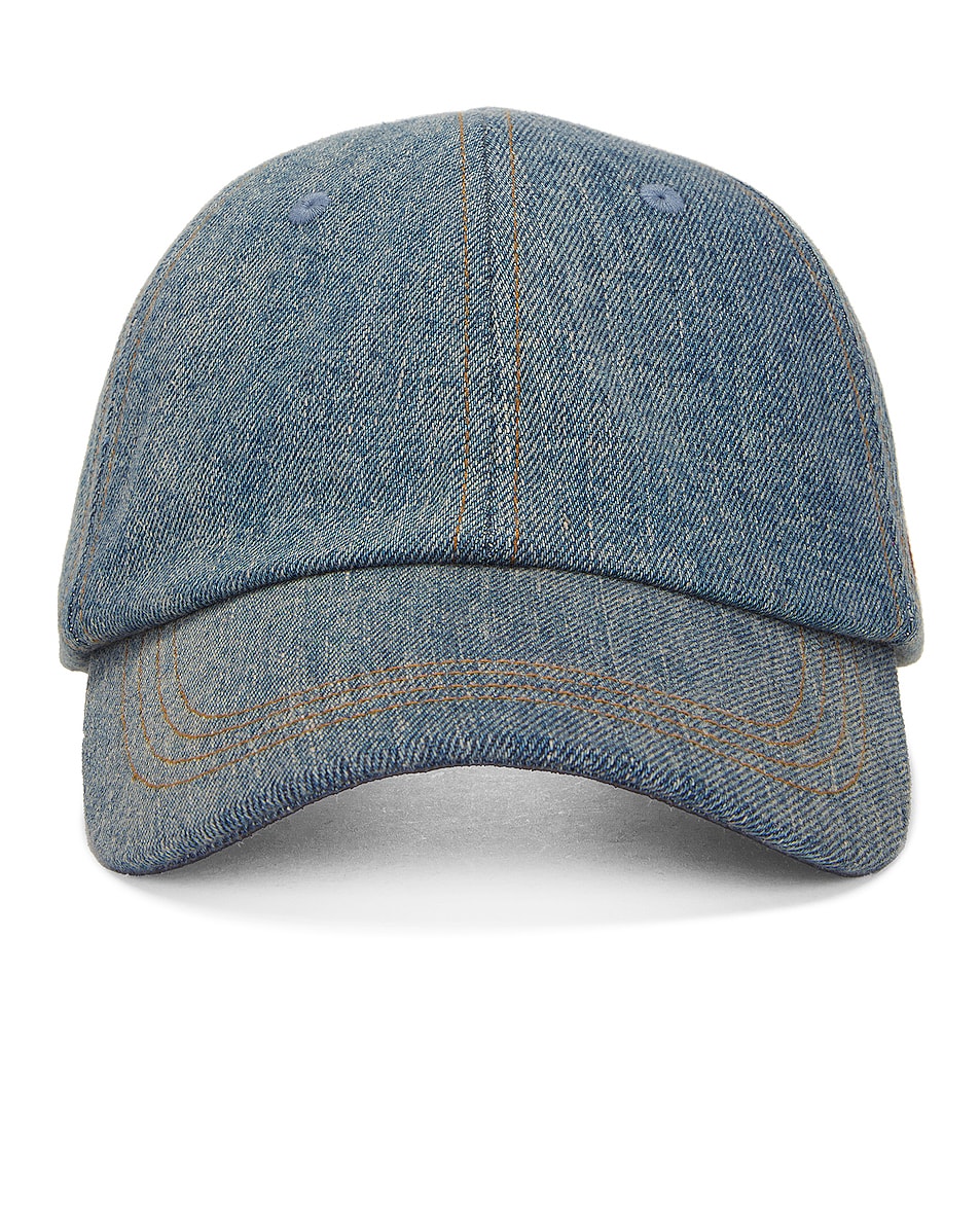 Image 1 of Acne Studios Carliy Denim Detroit Hat in Mid Blue