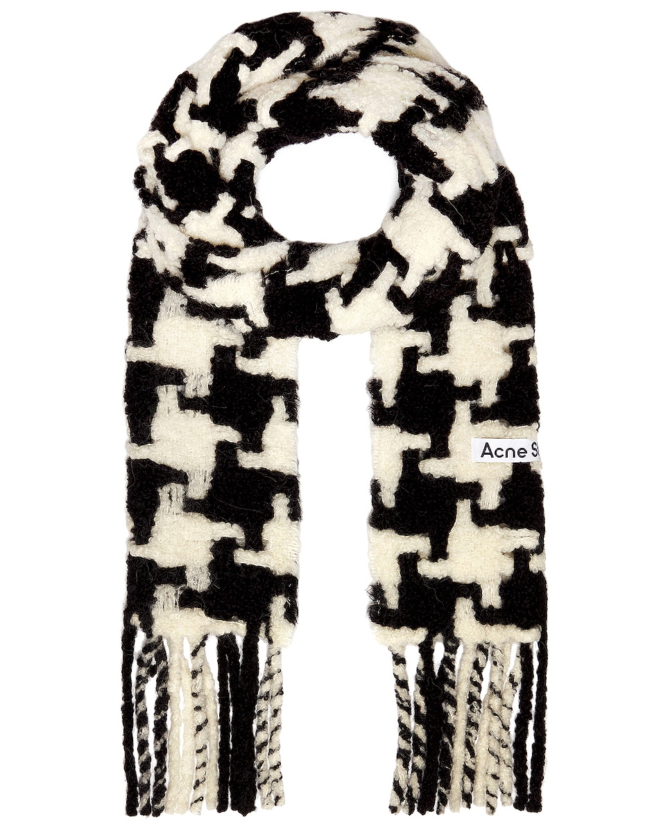 Image 1 of Acne Studios Scarf in White & Black