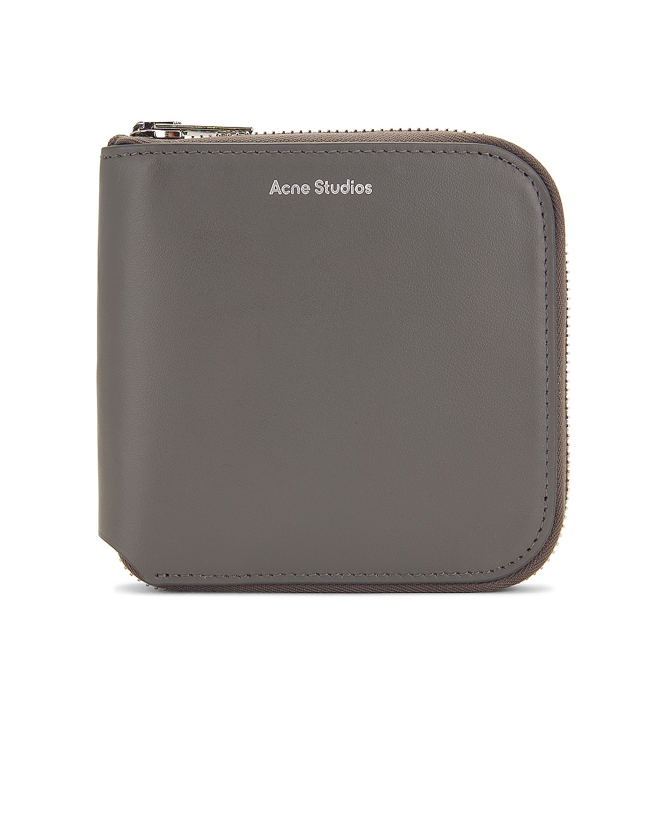 Image 1 of Acne Studios Leather Card Holder in Dark Grey