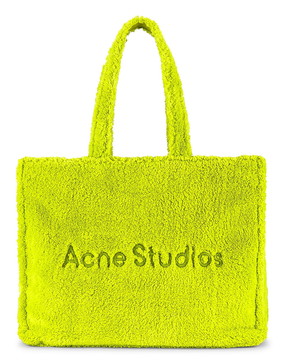 Image 1 of Acne Studios Tote Bag in Lime Green