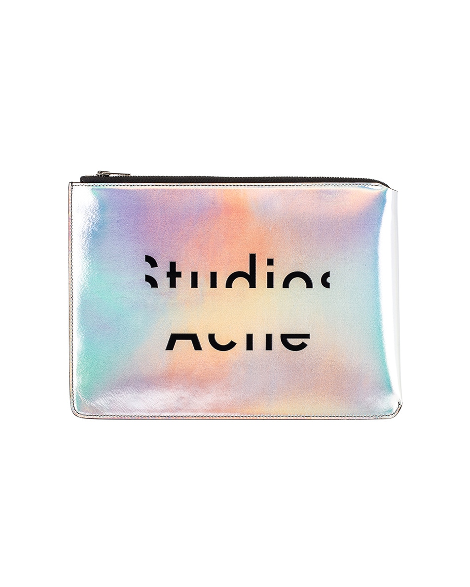 Image 1 of Acne Studios Malachite Wallet in Silver
