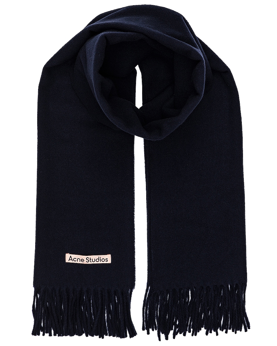 Image 1 of Acne Studios Scarf in Navy Blue