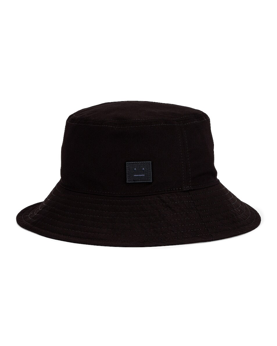 Image 1 of Acne Studios Buko Face Bucket Hat in Black