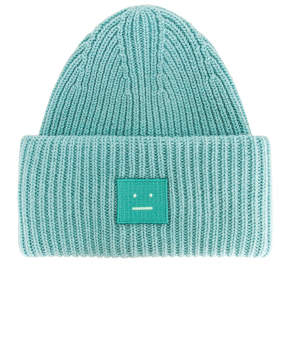 Image 1 of Acne Studios Beanie in Turquoise Blue