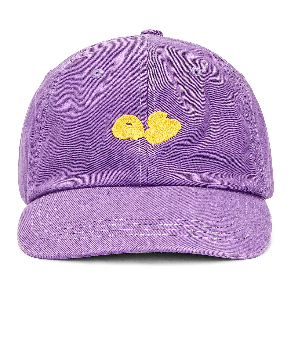 Image 1 of Acne Studios Logo Baseball Cap in Purple