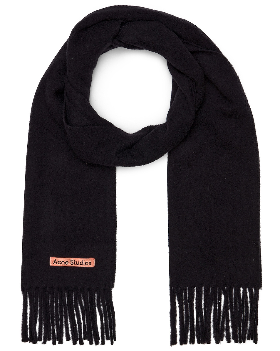 Image 1 of Acne Studios Solid Scarf in Black