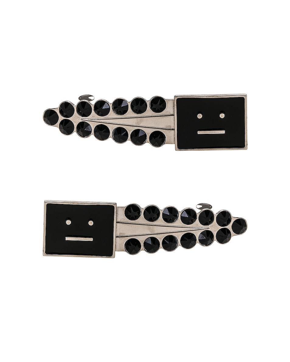 Image 1 of Acne Studios Face Hair Clips in Black