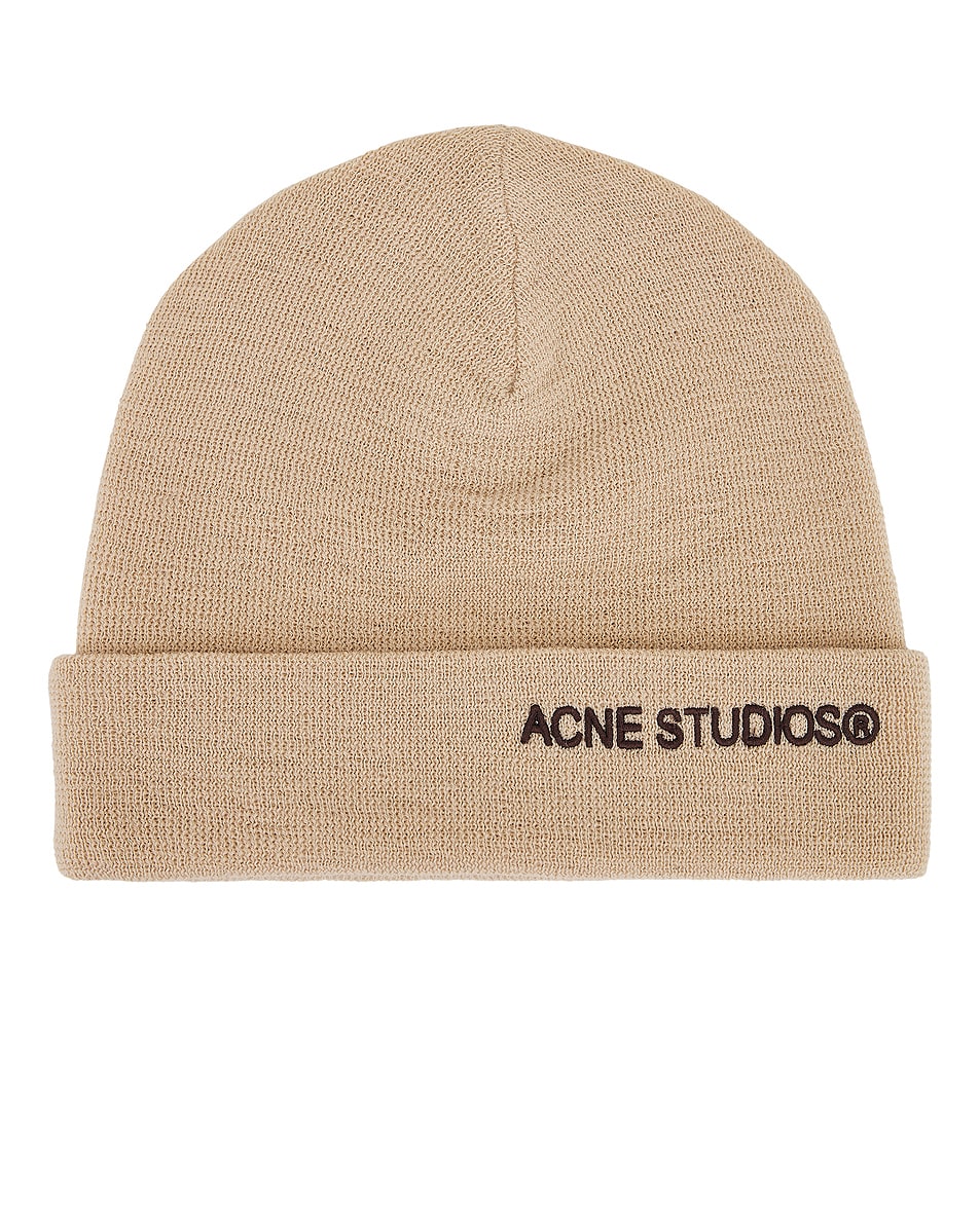 Image 1 of Acne Studios Kinau Beanie in Shell Beige