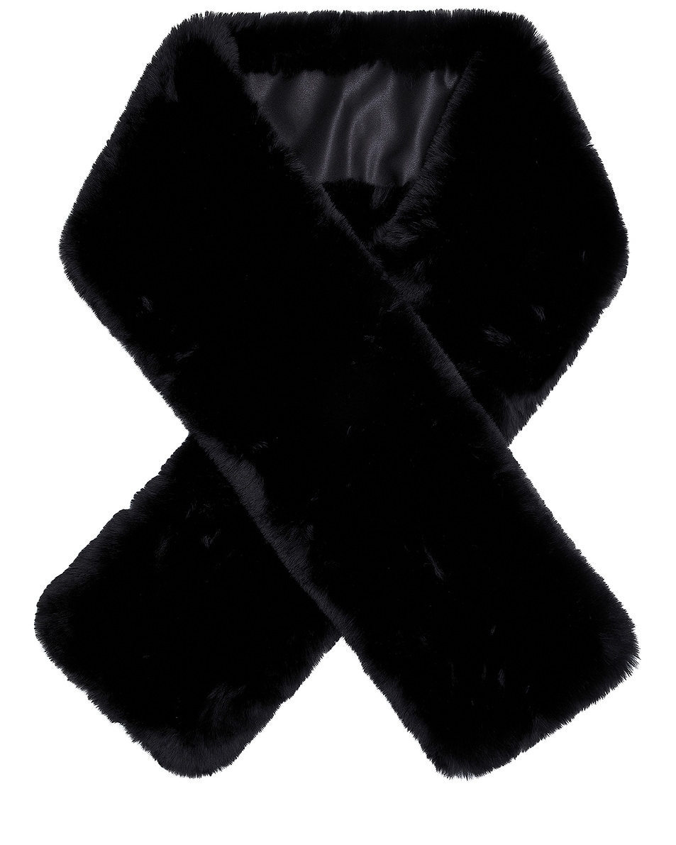 Image 1 of Acne Studios Varry Fur Scarf in Black