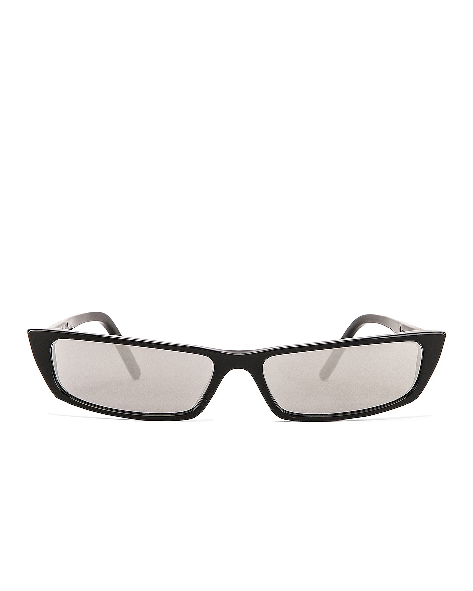 Image 1 of Acne Studios Agar Glasses in Black & Silver Mirror