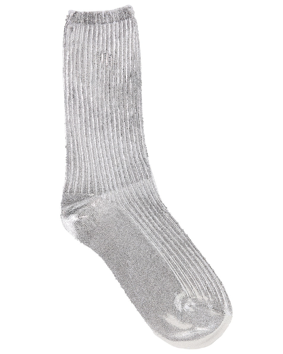 Image 1 of Acne Studios Tabi Socks in Silver