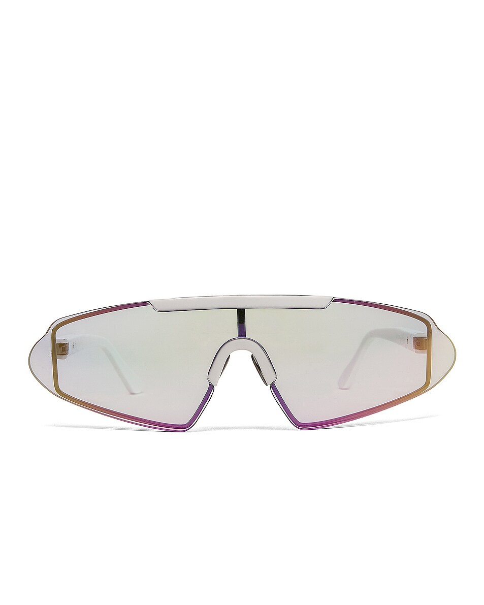 Image 1 of Acne Studios Bornt Sunglasses in White & Pink