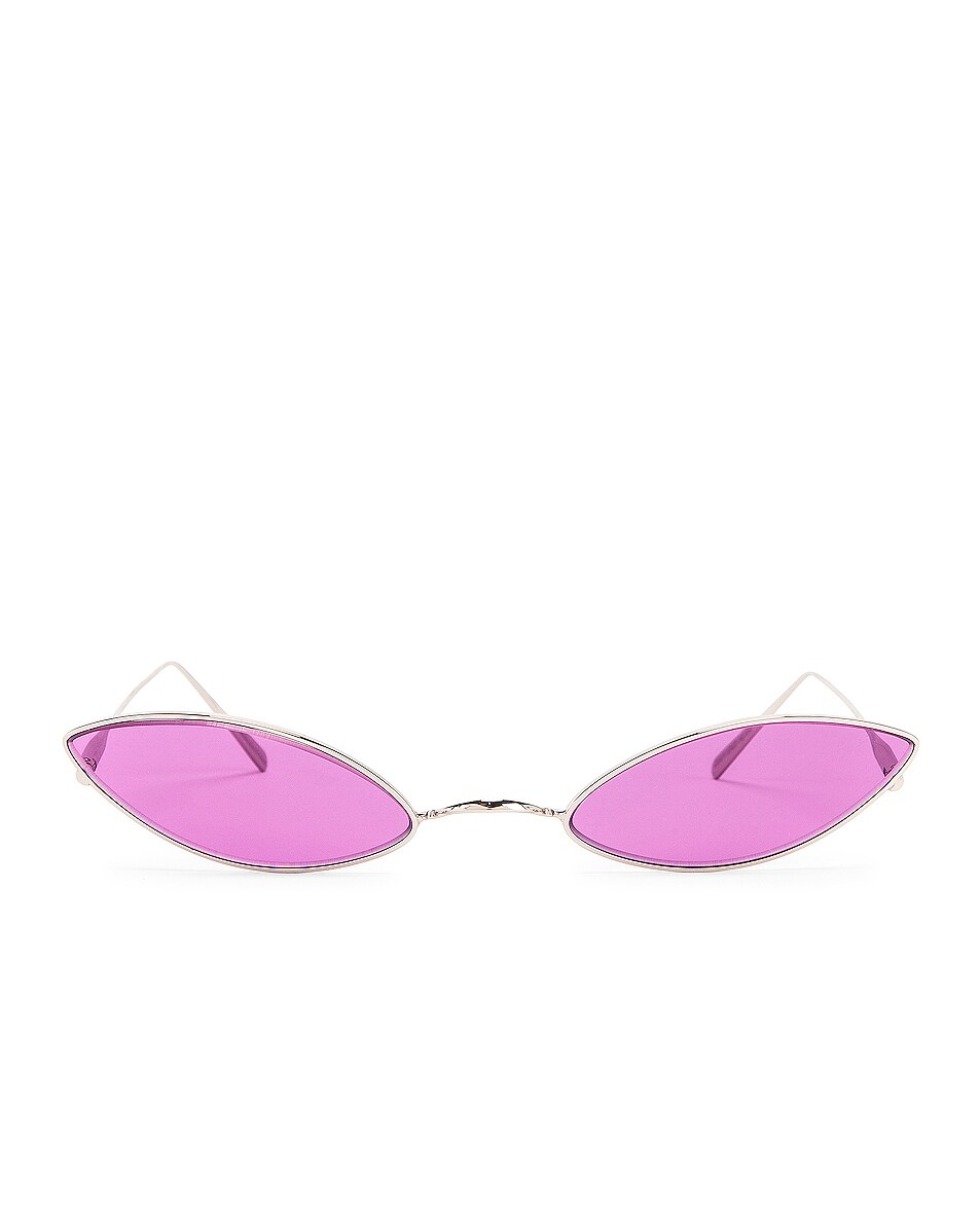 Image 1 of Acne Studios Astaria Sunglasses in Silver & Purple