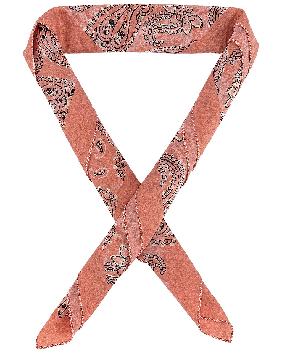 Image 1 of Acne Studios Bandana Scarf in Pale Pink