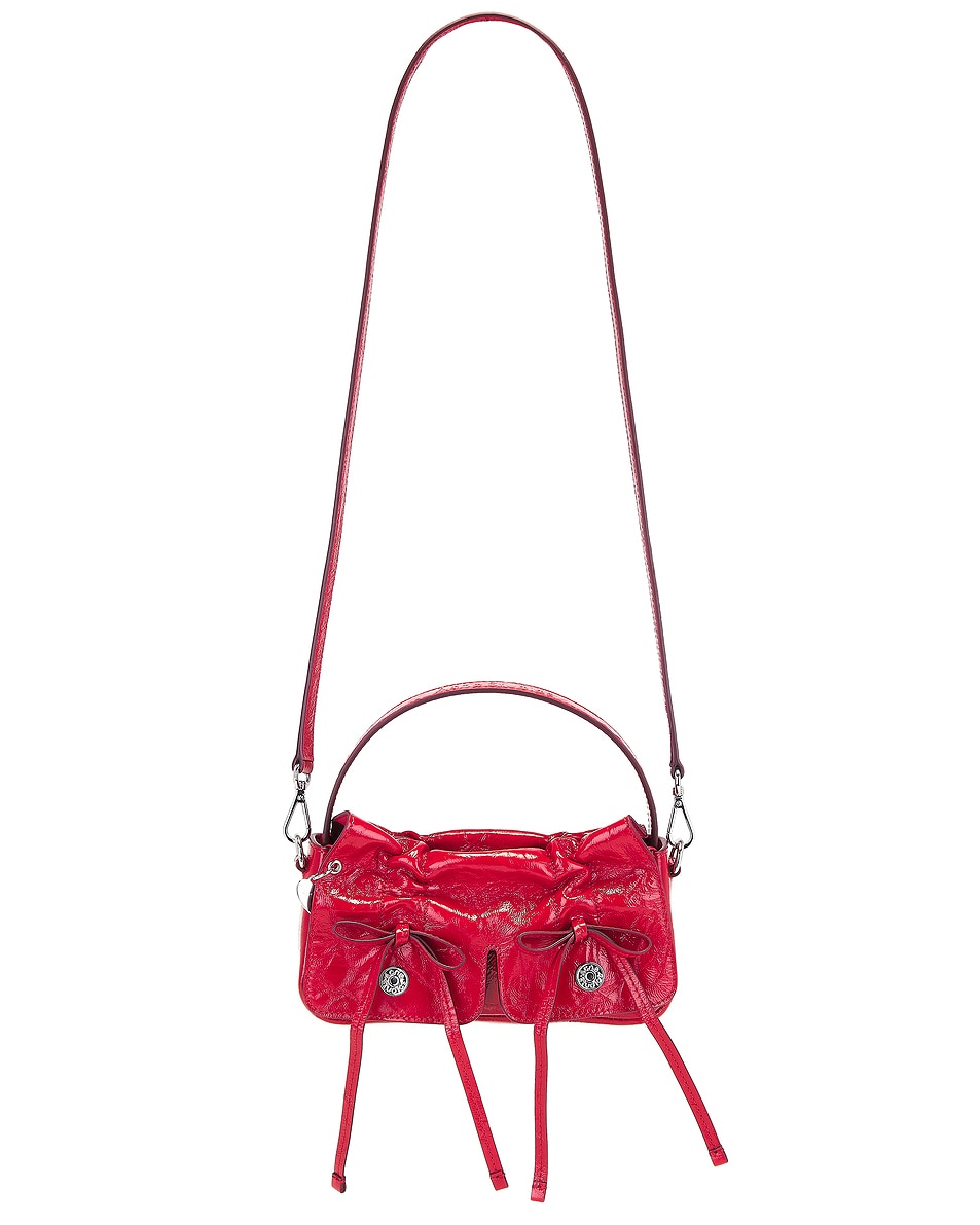 Image 1 of Acne Studios Multipocket Micro Crinkled Bag in Red