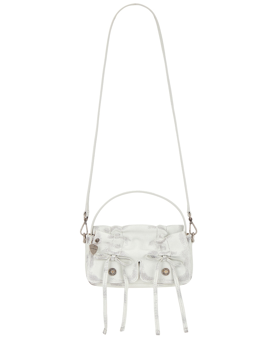Image 1 of Acne Studios Multi Pocket Micro Bag in White & Grey