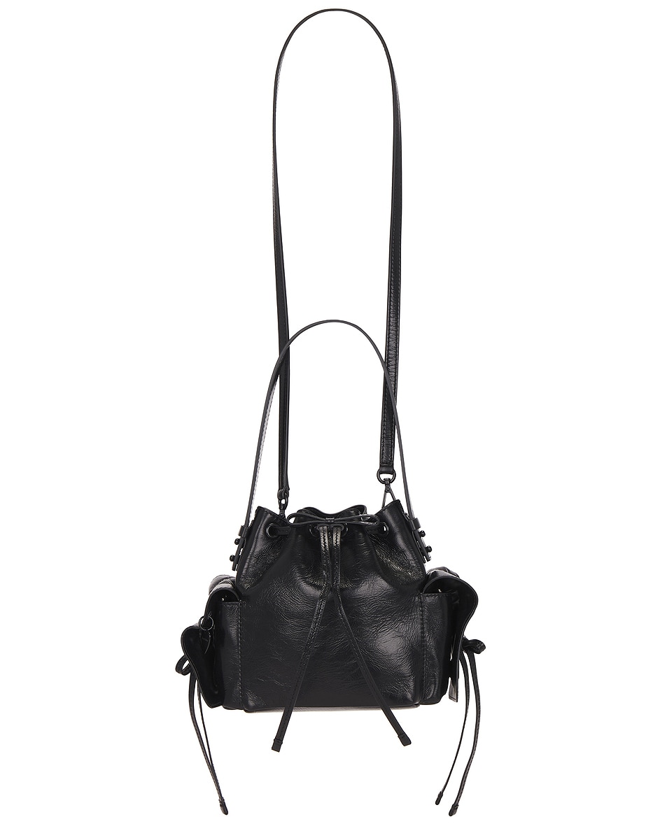 Image 1 of Acne Studios Multipocket Mini Bucket Lux Bag in Black