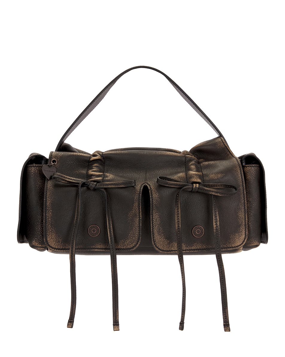 Image 1 of Acne Studios Multipocket Vintage Bag in Dark Brown & Beige