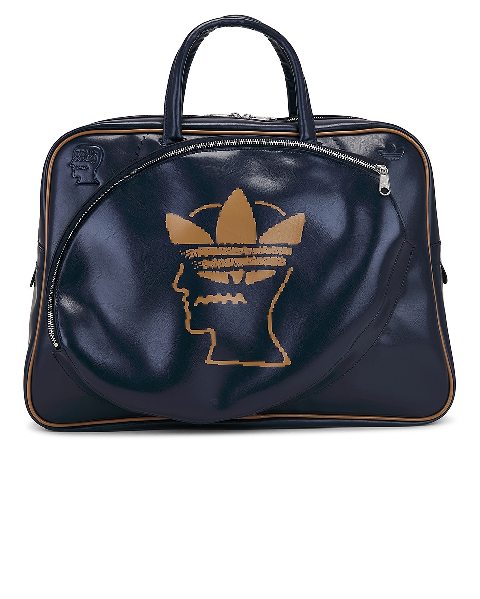 Image 1 of adidas Originals x Brain Dead Tennis Airliner Bag in Navy